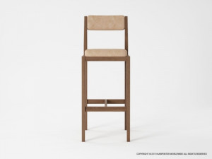 498_979 Барный стул с кожей Karpenter