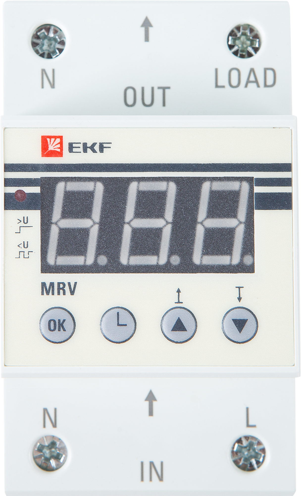 Реле напряжения EKF MRV 63А с дисплеем для защиты оборудования 82849639 STLM-0036990 - Вид №1