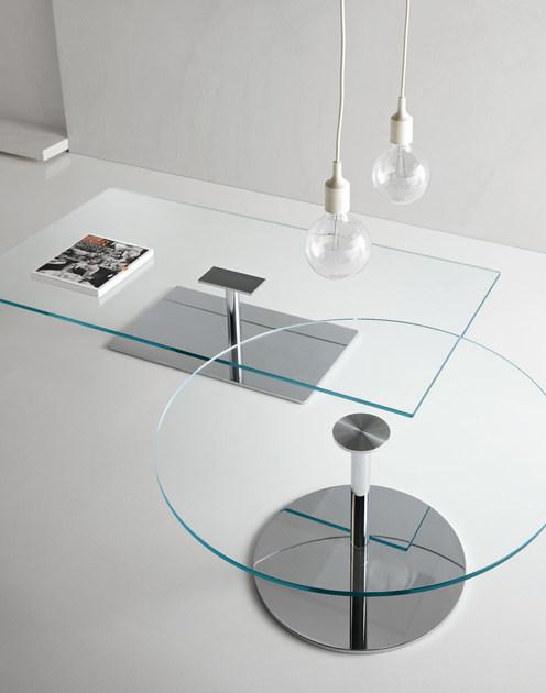 Tonelli Design Низкий прямоугольный журнальный столик из закаленного стекла Farniente sun-id-1412441 - Вид №3