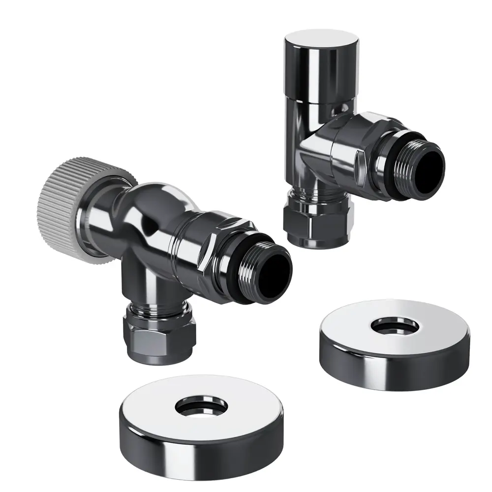 Термостатический комплект для радиатора осевой Royal Thermo Design Pro 1/2" латунь цвет хром 89423318 STLM-2143778 