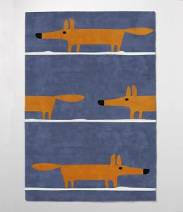 Ковер детский Fox Blue 140х200 синий RUGBERRY FOX 326085 Синий