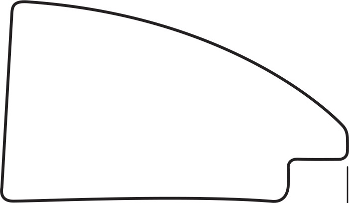 BY 7604 Зеркало в багетной раме - брашированное серебро 59 mm EVOFORM Definite - Вид №4