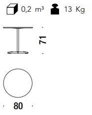 Moroso Круглый стол с основанием 4 звезды Roger sun-id-1515187 - Вид №4