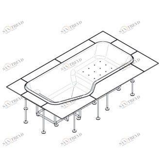 9P1PE Ванна гидромассажная Kos by Zucchetti Faraway