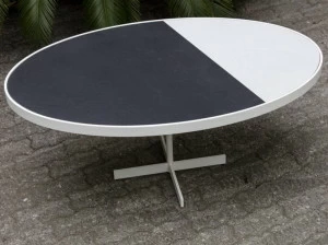 Cerasarda Овальный журнальный столик из керамогранита Abitare la terra