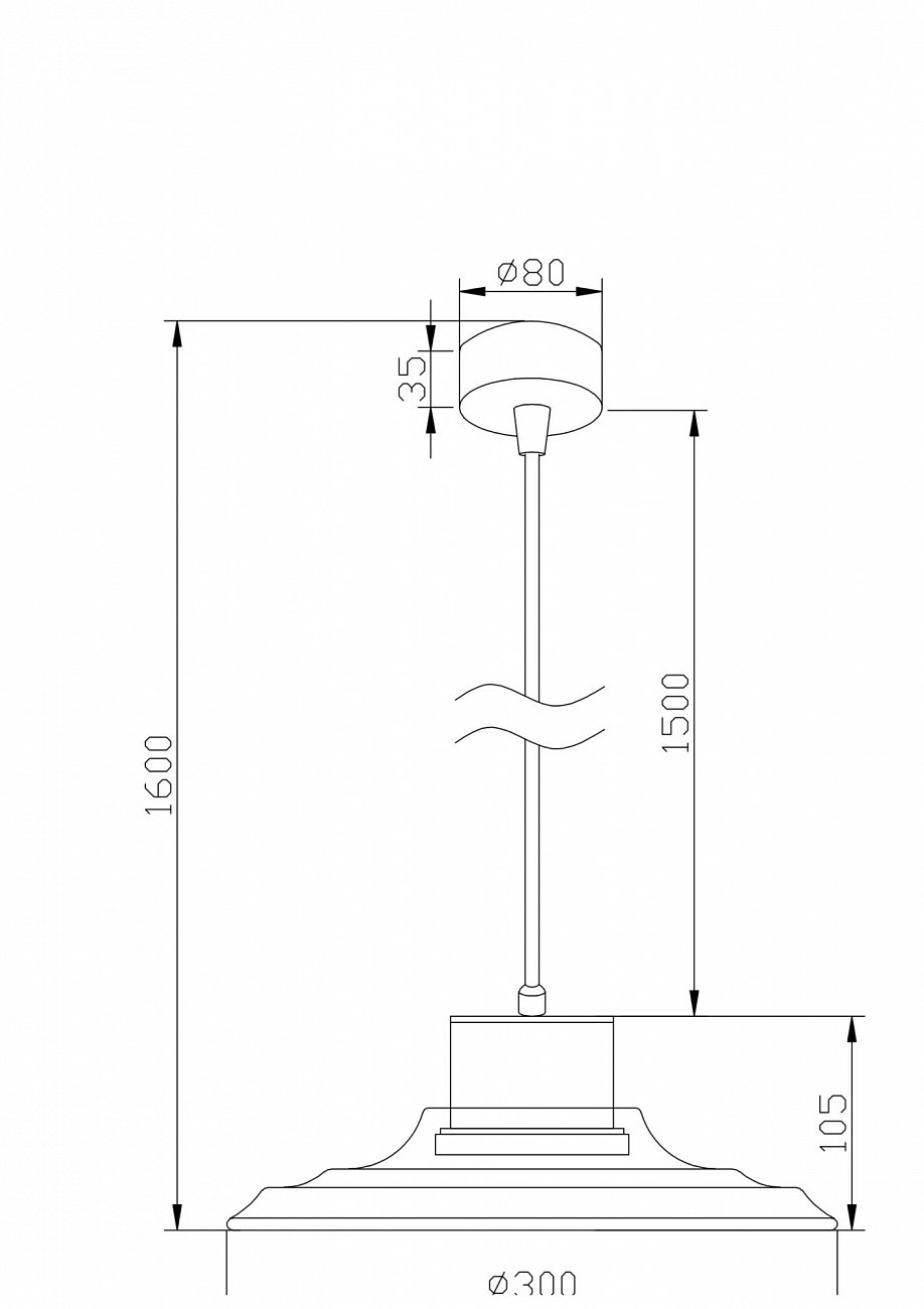 Светильник подвесной светодиодный со стеклянным плафоном белый Remous P066PL-L9W4K TECHNICAL PENDANT 00-3957069 Прозрачный  - Вид №4