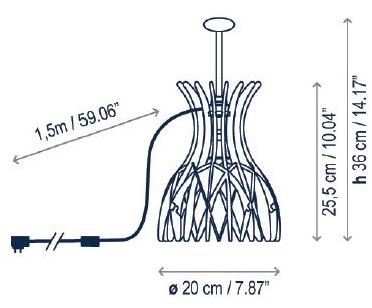 BOVER Настольная лампа из дерева Dome M/36 - Вид №3