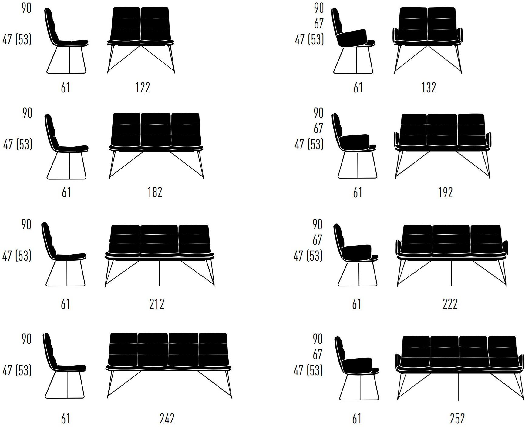 KFF Мягкая скамейка со спинкой Arva sun-id-1353809 - Вид №7