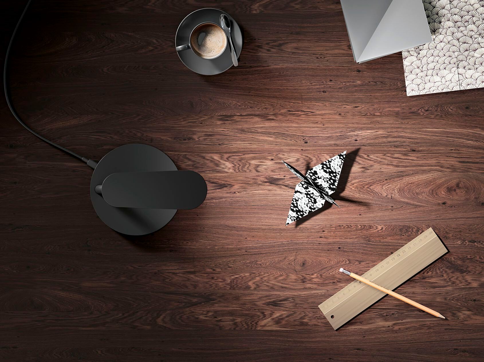 Стальная настольная лампа с диммером Manade EDEN ARCH-00021076