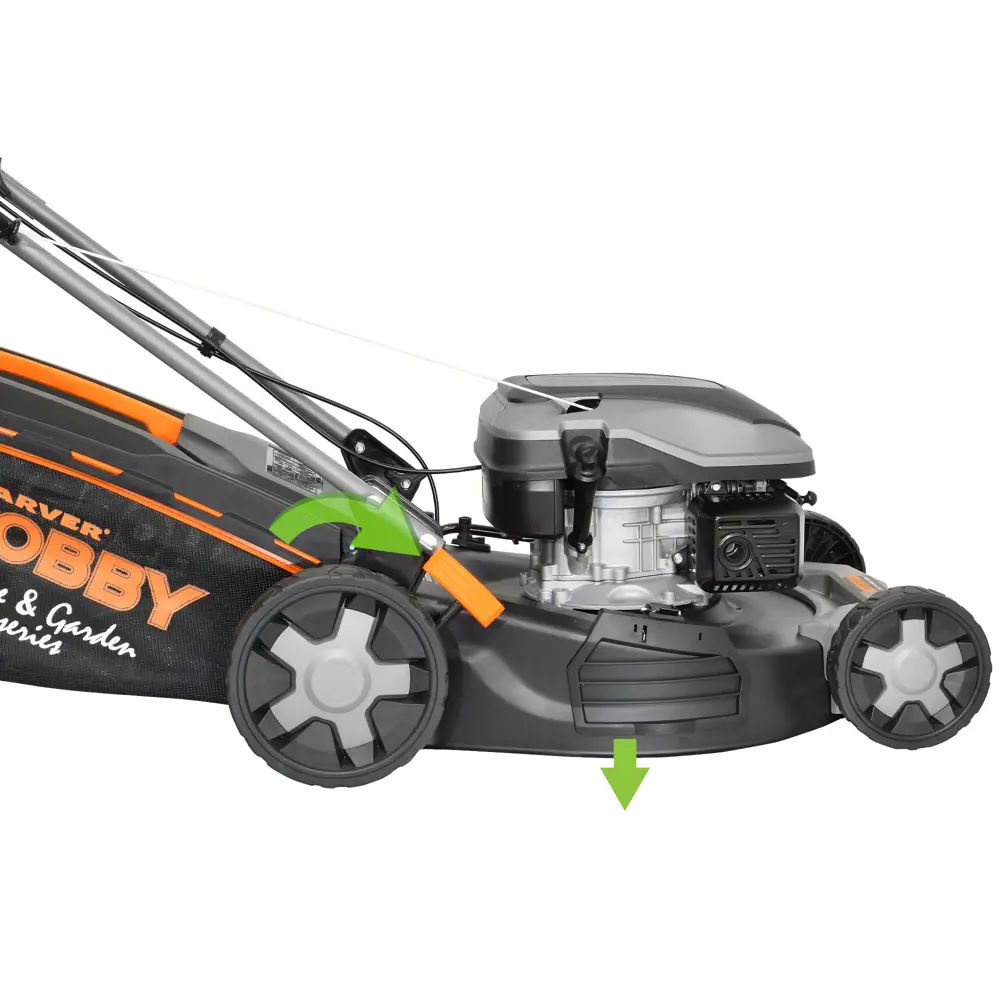 Бензиновая самоходная газонокосилка Carver Hobby 3.9 л.с. с мульчированием 89419390 STLM-1574758 - Вид №8