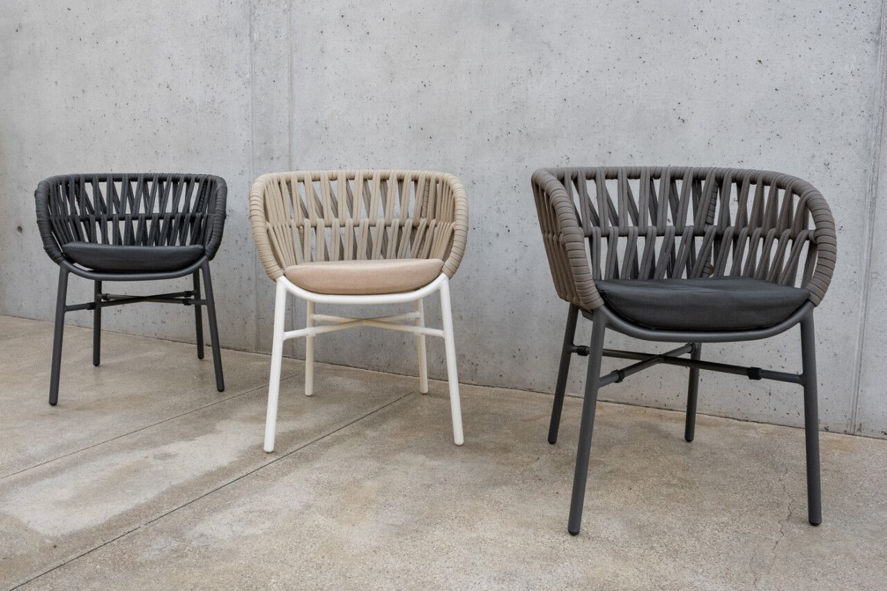 Штабелируемый садовый стул с подлокотниками DRIGANI Drop ARCH-00044870 - Вид №20