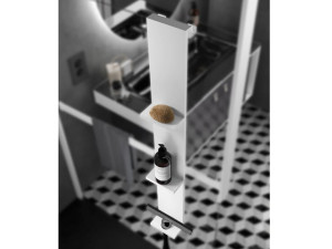 Полки для душа с вешалкой для полотенец