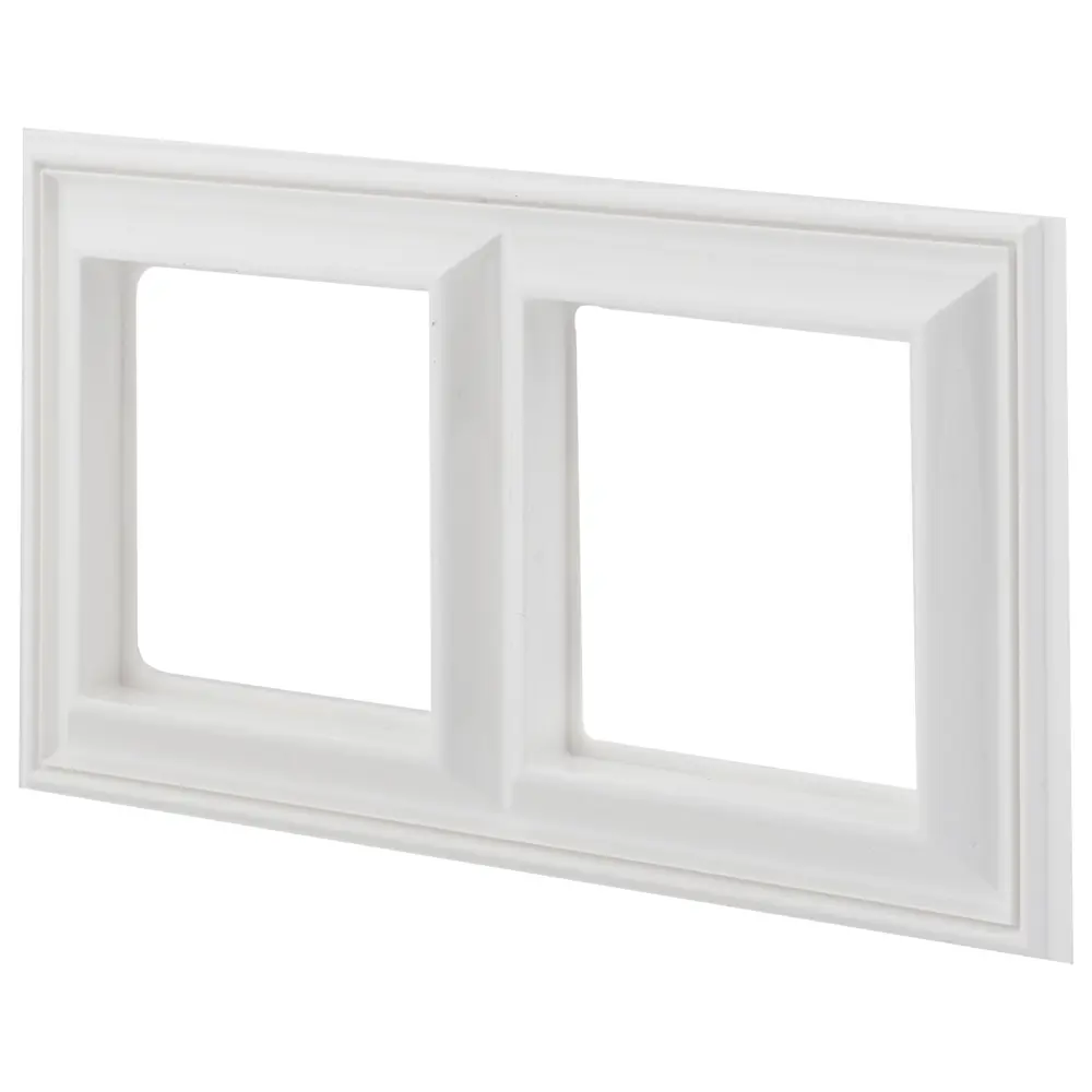Рамка для розеток и выключателей EcoProfi Design 2 поста цвет белый 17901534 STLM-2122958 Santreyd Jung EcoProfi