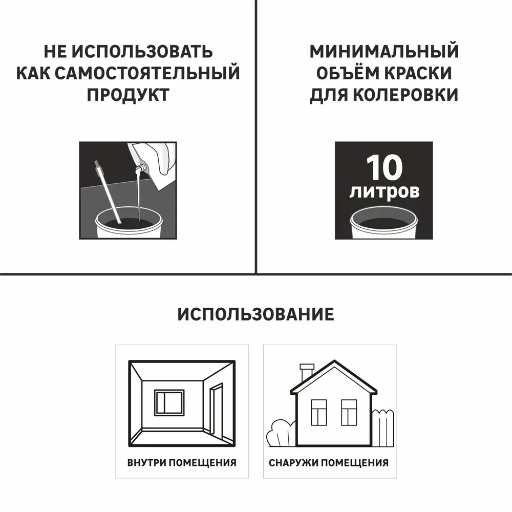 Колорант Luxens 1 л цвет чёрный 82343937 STLM-2083923  - Вид №1