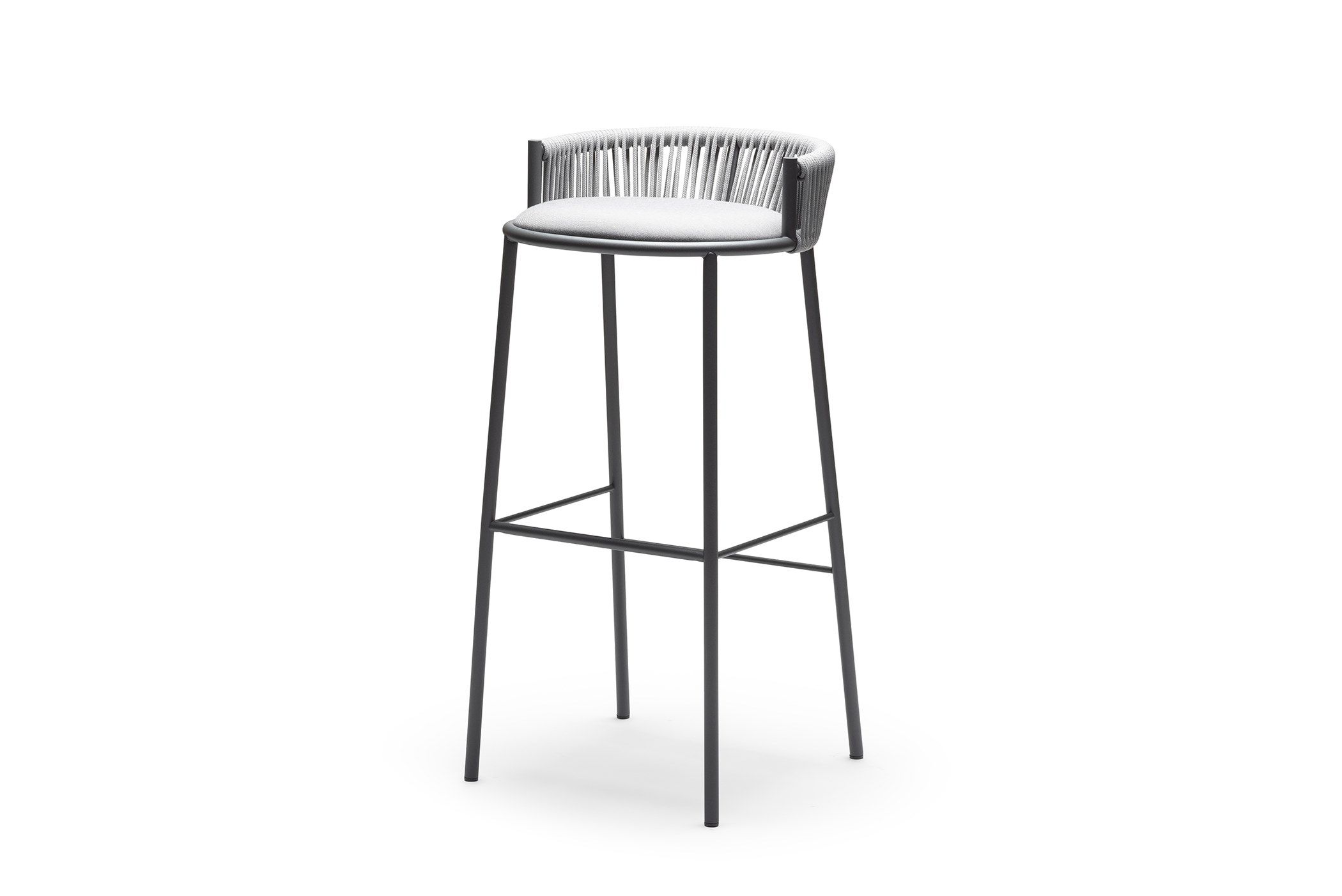 Высокий садовый стул из морской веревки CHAIRS & MORE Millie ARCH-00100866 - Вид №2