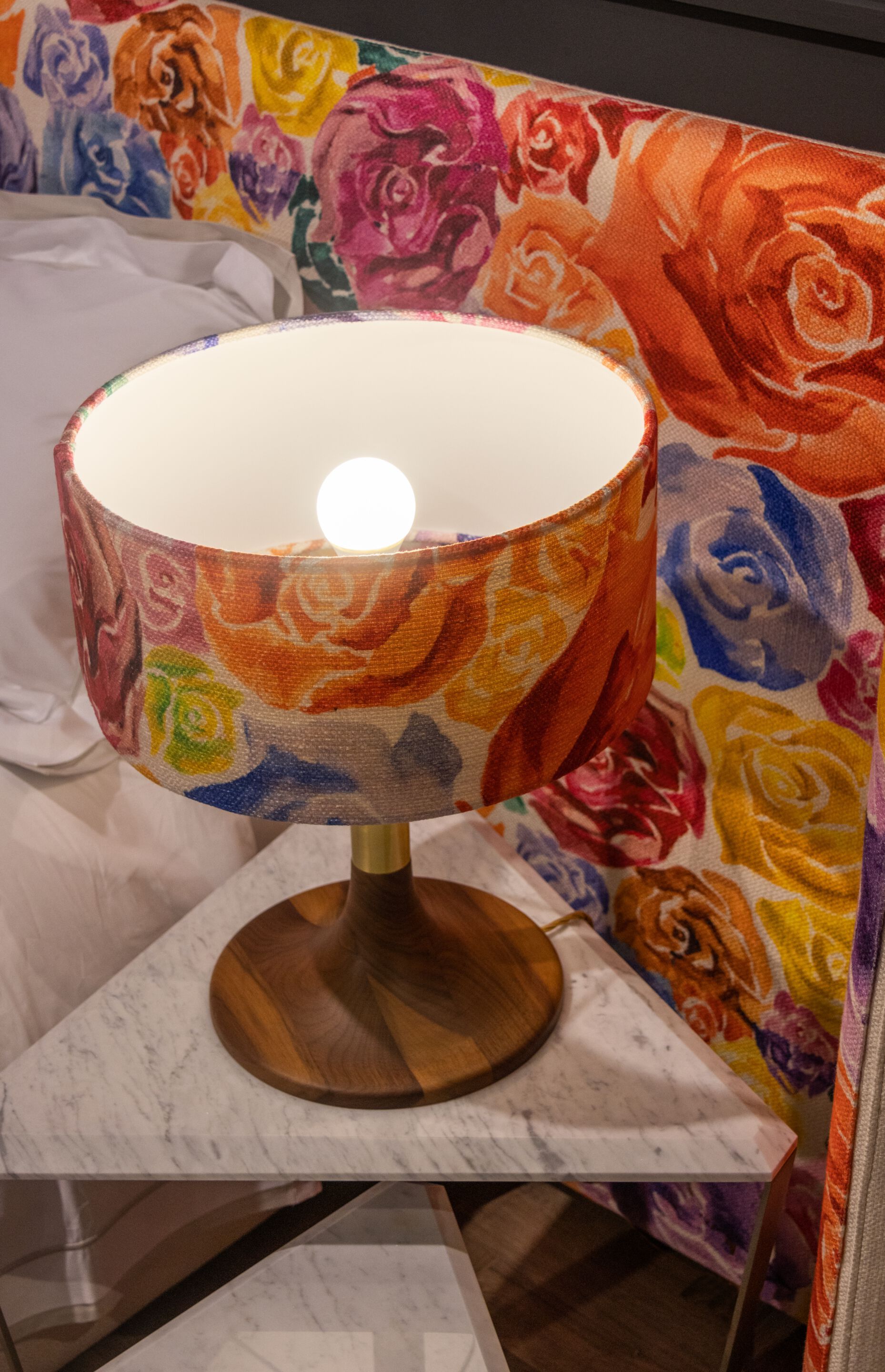 Настольная лампа с тканевым абажуром Formitalia Partagas ARCH-00047441 - Вид №1