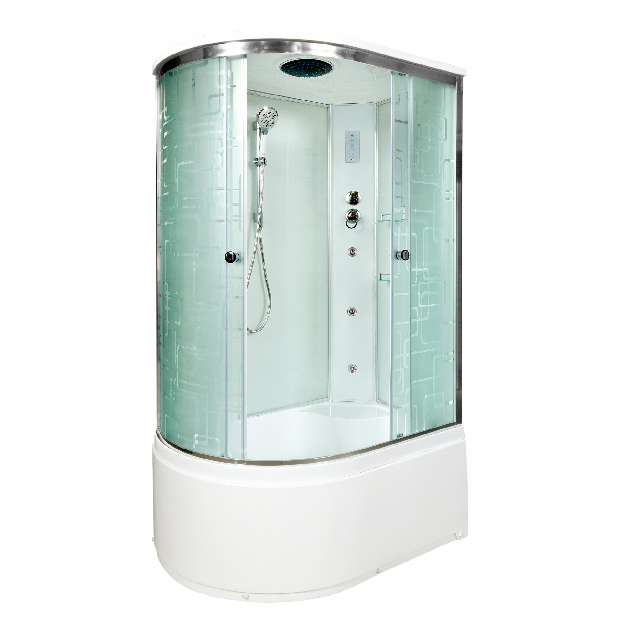 ЕМ2790 N (без крыши) Душевая кабина DETO Серия ЕМ ЕМ4512 R с гм. и эл.