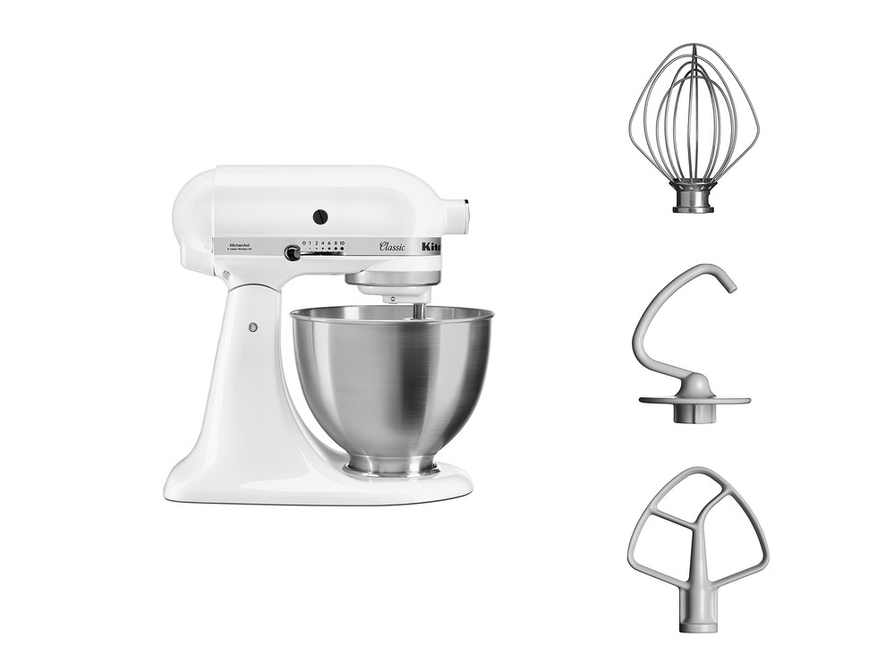 5K45SS ПЛАНЕТАРНЫЙ С ОТКЛОНЯЕМОЙ ГОЛОВКОЙ 4,3 Л - CLASSIC KitchenAid  - Вид №1