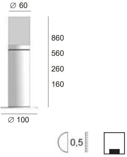 BEL-LIGHTING Столбик из нержавеющей стали для общественных мест Cubix sun-id-1430426 - Вид №1