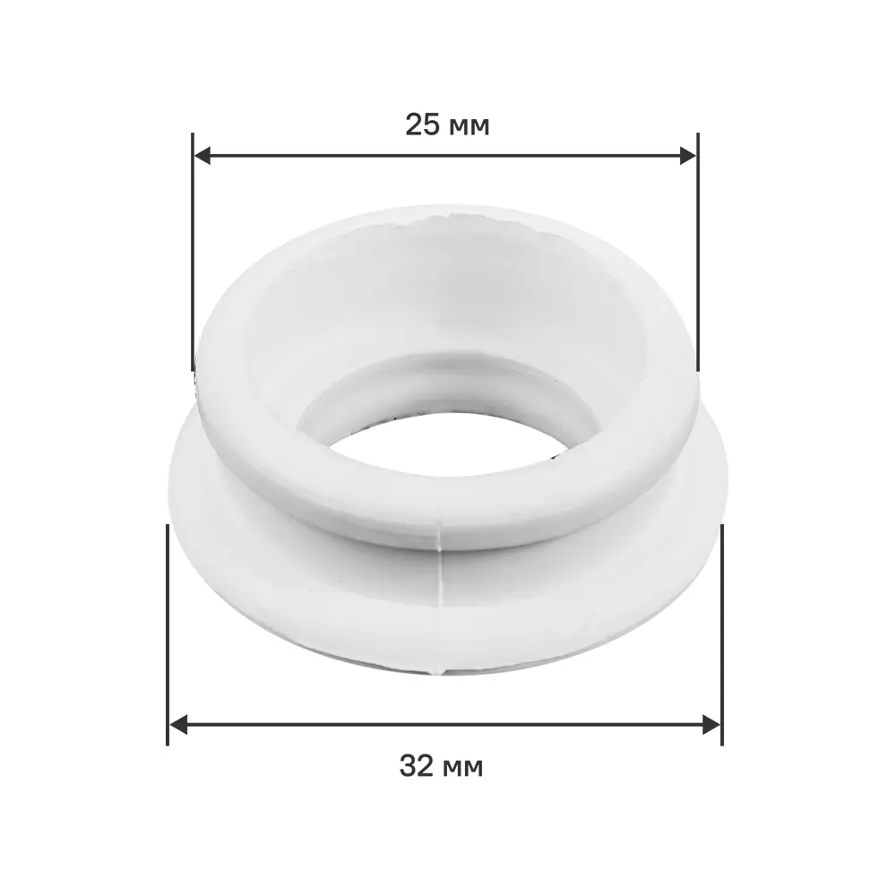Манжета ДТРД 32x25 мм цвет белый STLM-2157690