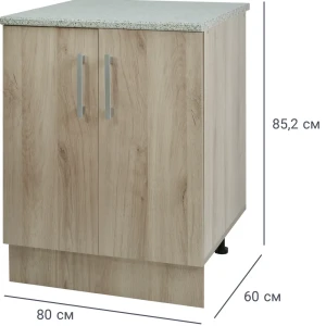Напольный шкаф Кантри 60x80x85.2 см ЛДСП цвет бежевый 83571291 STLM-2008547