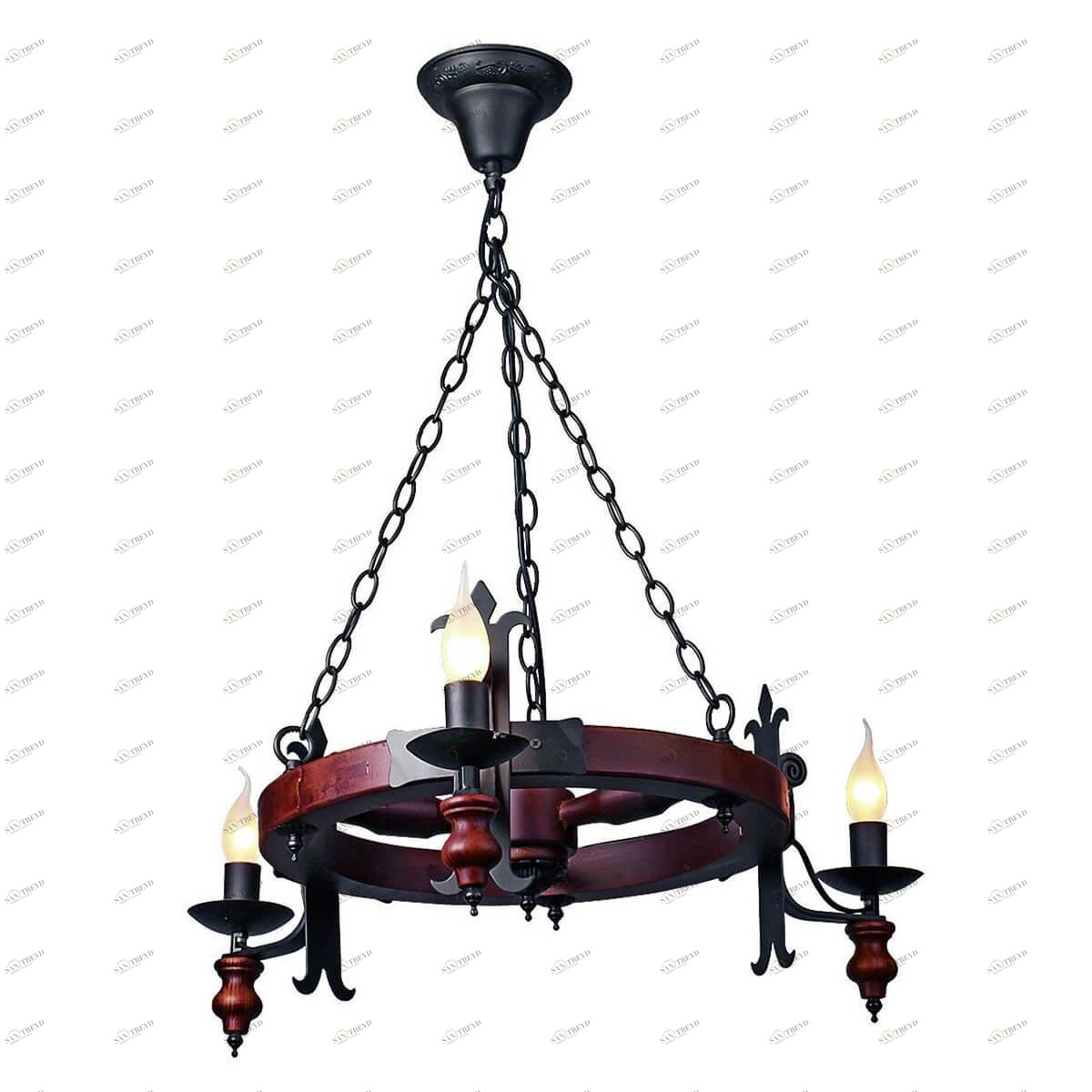 Подвесная люстра Omnilux OML-58603-03 OMNILUX ДИЗАЙНЕРСКИЕ 184647 Коричневый 