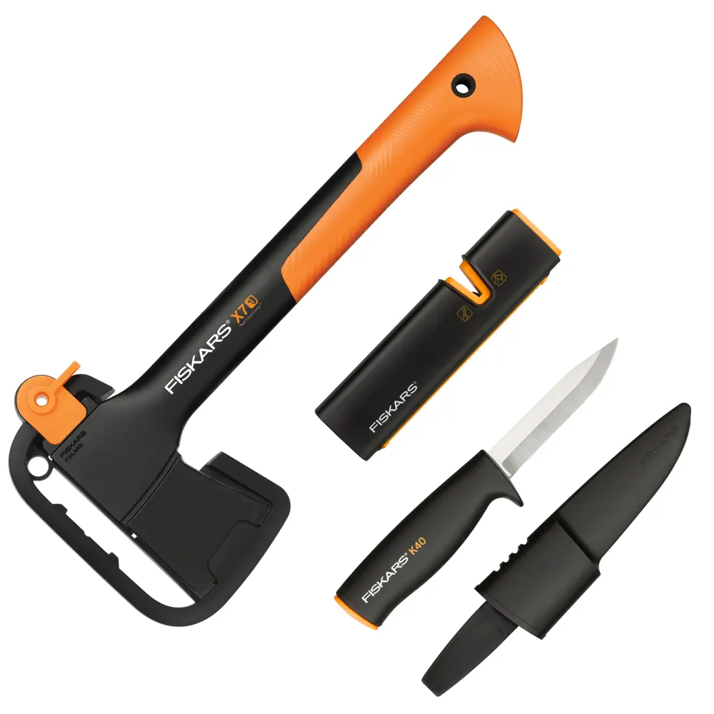 Набор Fiskars топор Х7, точилка, нож 82663837 STLM-2001669  - Вид №1