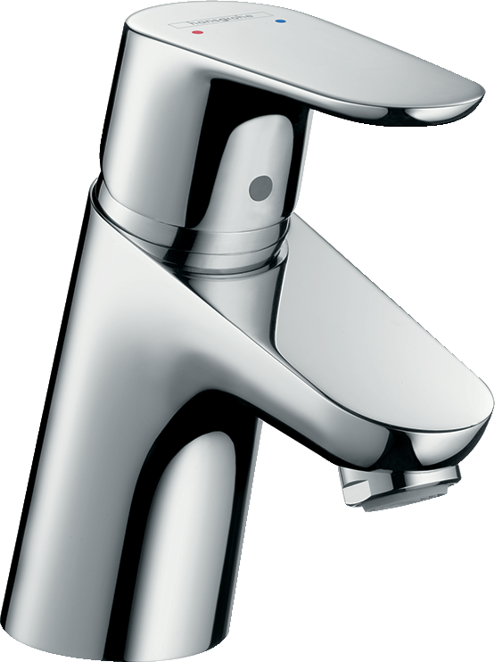 31952000 Focus Смеситель для раковины 70, однорычажный, LowFlow, без сливного набора Hansgrohe 