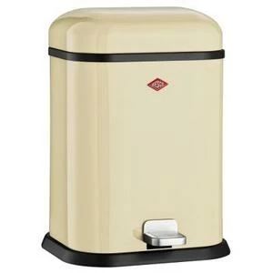 Бак для мусора с педалью Single Boy, прямоугольный, 13 л, кремовый