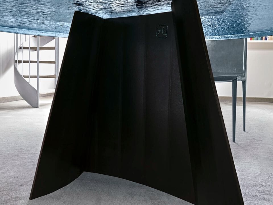 Круглый обеденный стол из железа и стекла Arketipo AVALON ARCH-00145435 - Вид №5