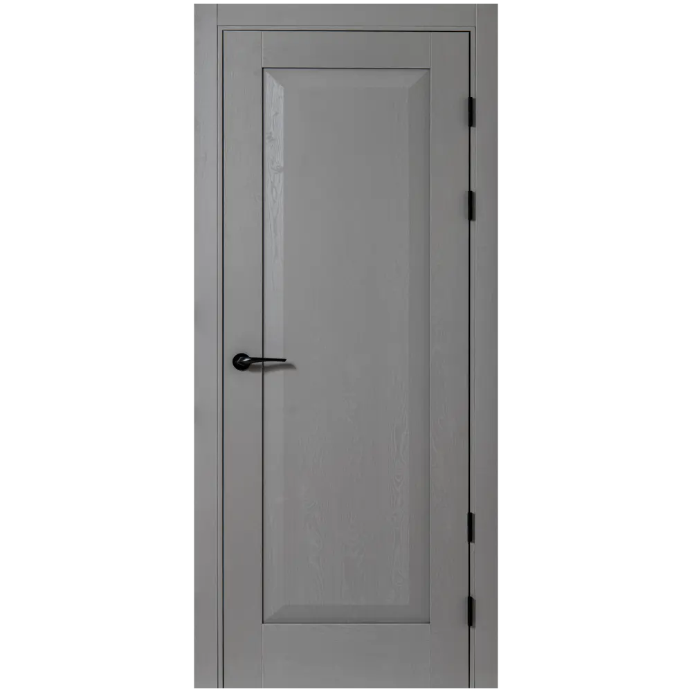Межкомнатная дверь PORTIKA Альпика 90×220 см графит вуд 88914889 STLM-1563385