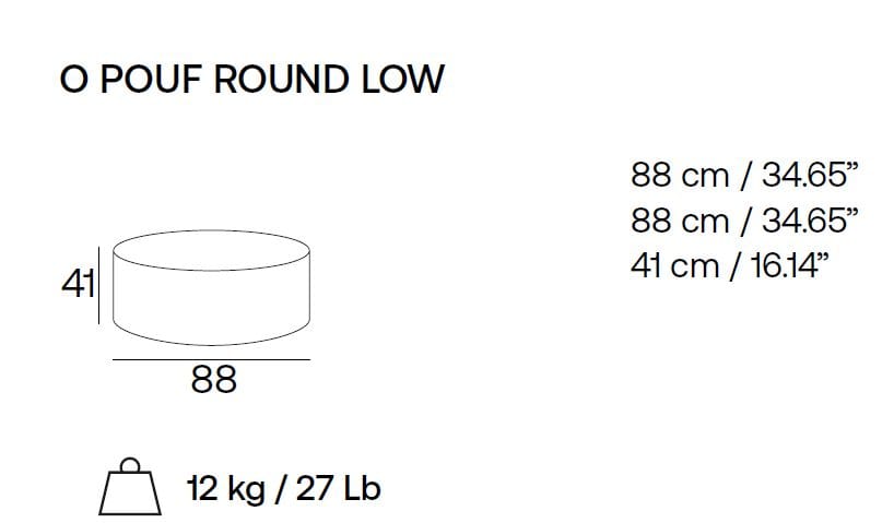Круглый пуф из ткани Adrenalina ARCH-00027031 - Вид №2