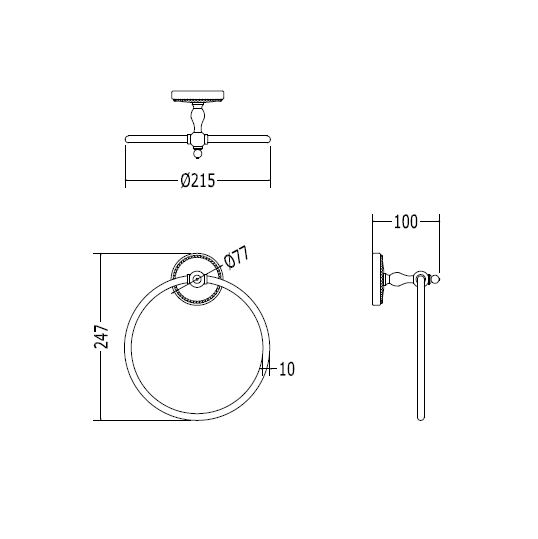 Полотенцедержатель-кольцо / Dorothy Devon&Devon sun-id-376935 - Вид №2