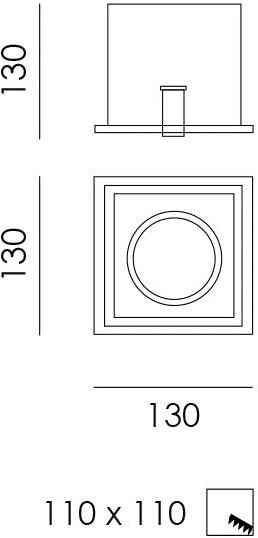 NEXO LUCE Регулируемый встраиваемый светодиодный светильник Inlux recessed 5233 - Вид №1