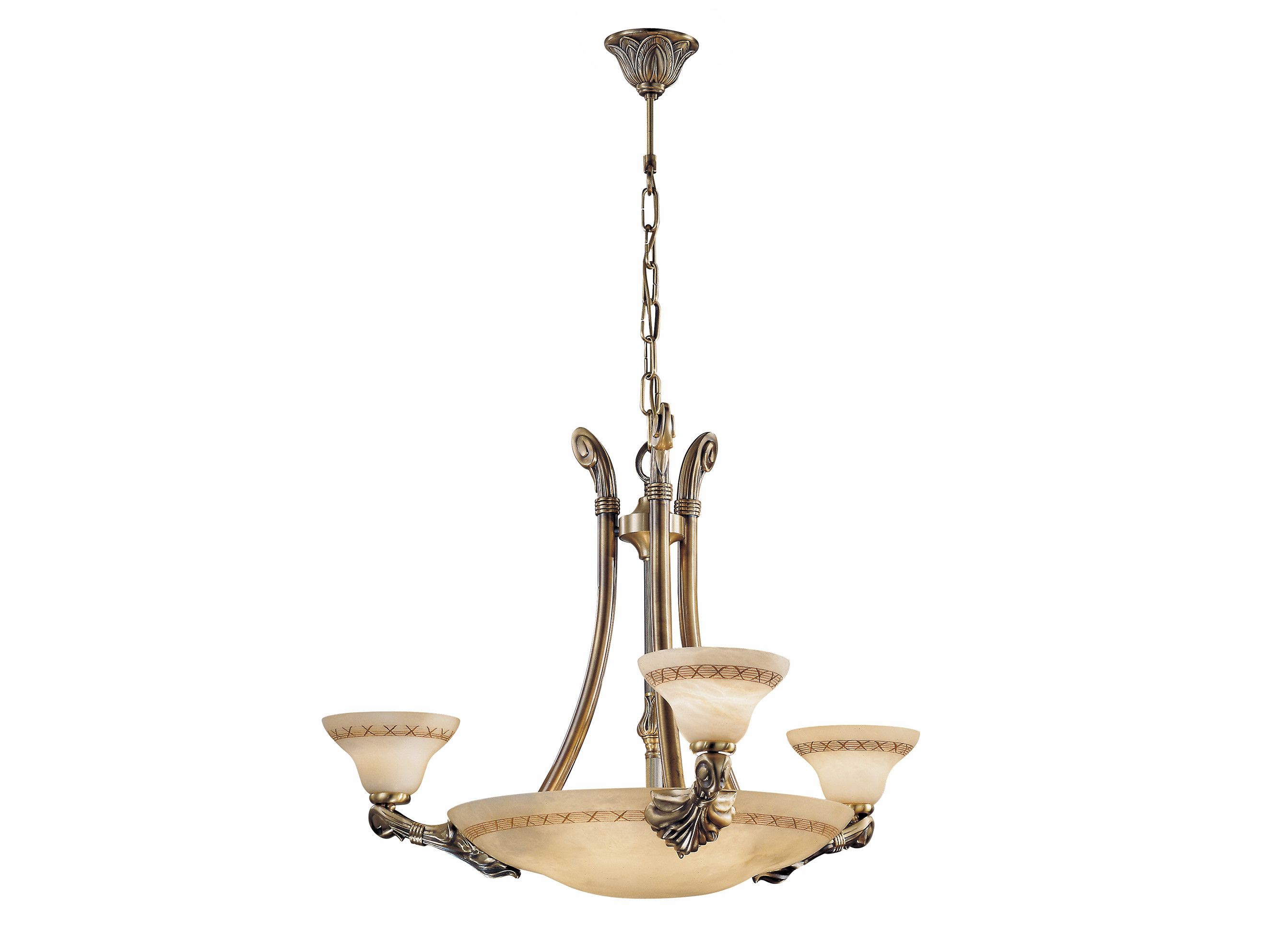 Атласная люстра с алебастром Possoni Illuminazione ARCH-00028497 - Вид №1