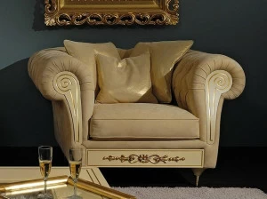 Vismara Design Кожаное кресло в стиле честерфилд с подлокотниками Classic