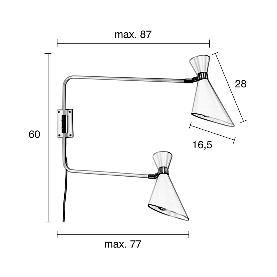 Лампа настенная Shady Double, белая Zuiver 5400019 - Вид №6