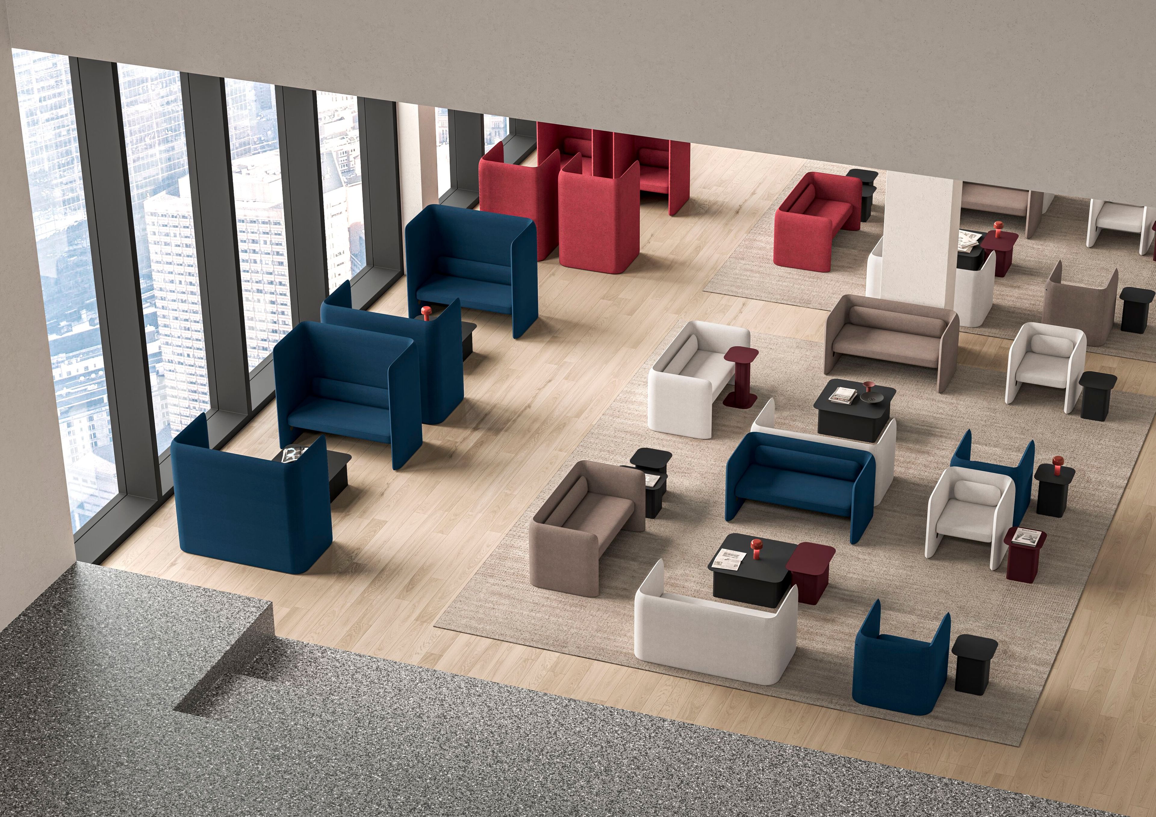 Тканевое кресло с подлокотниками IBEBI Kumo ARCH-00124247 - Вид №2