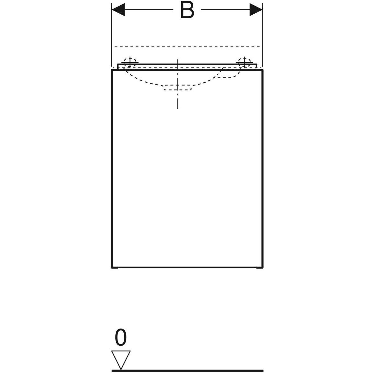 Подвесной умывальник Geberit Акант ARCH-00052060 - Вид №3