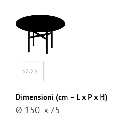 Круглый обеденный стол из нержавеющей стали и SuperMarmo Bontempi Casa GLAMOUR ARCH-00060859 - Вид №6