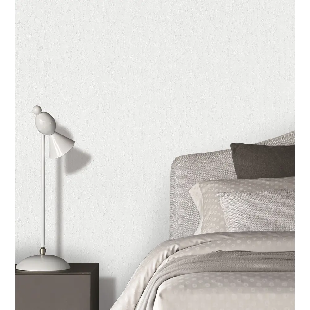 ASC Wallpaper: Флизелиновые обои с текстурой штукатурки в светло-сером цвете 89408359 STLM-1564250 - Вид №3