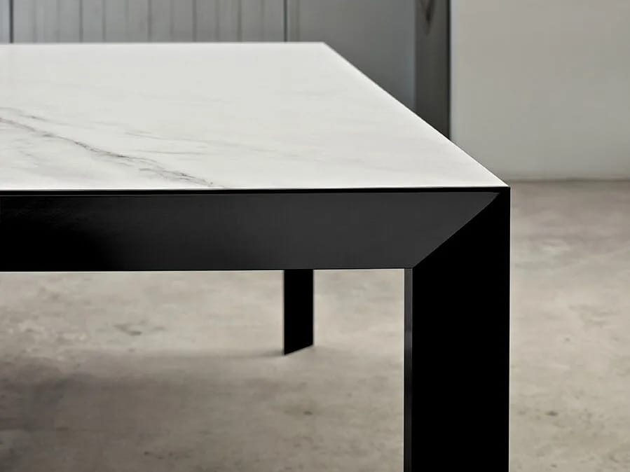 Выдвижной алюминиевый и деревянный обеденный стол Bontempi Casa GENIO ARCH-00125691 - Вид №3