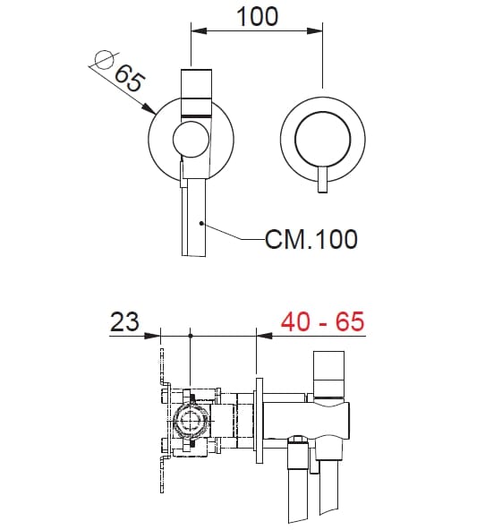 Нержавеющая сталь гидроскоп с миксером BEAMTECH Timeless ARCH-00039472 - Вид №2