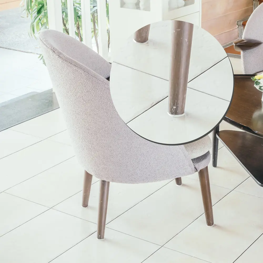Накладка на мебельные ножки KONSENSA 35 мм круглые фетр цвет белый 4 шт. 89437196 STLM-2164755  - Вид №5