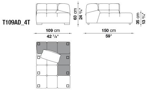 B&B Italia Модульный секционный диван Tufty time sun-id-1414316 - Вид №15