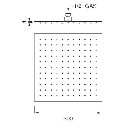 Регулируемая насадка для душа из нержавеющей стали CEADESIGN FREE IDEAS ARCH-00051010 - Вид №2