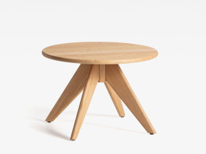 Круглый журнальный столик из ясеня