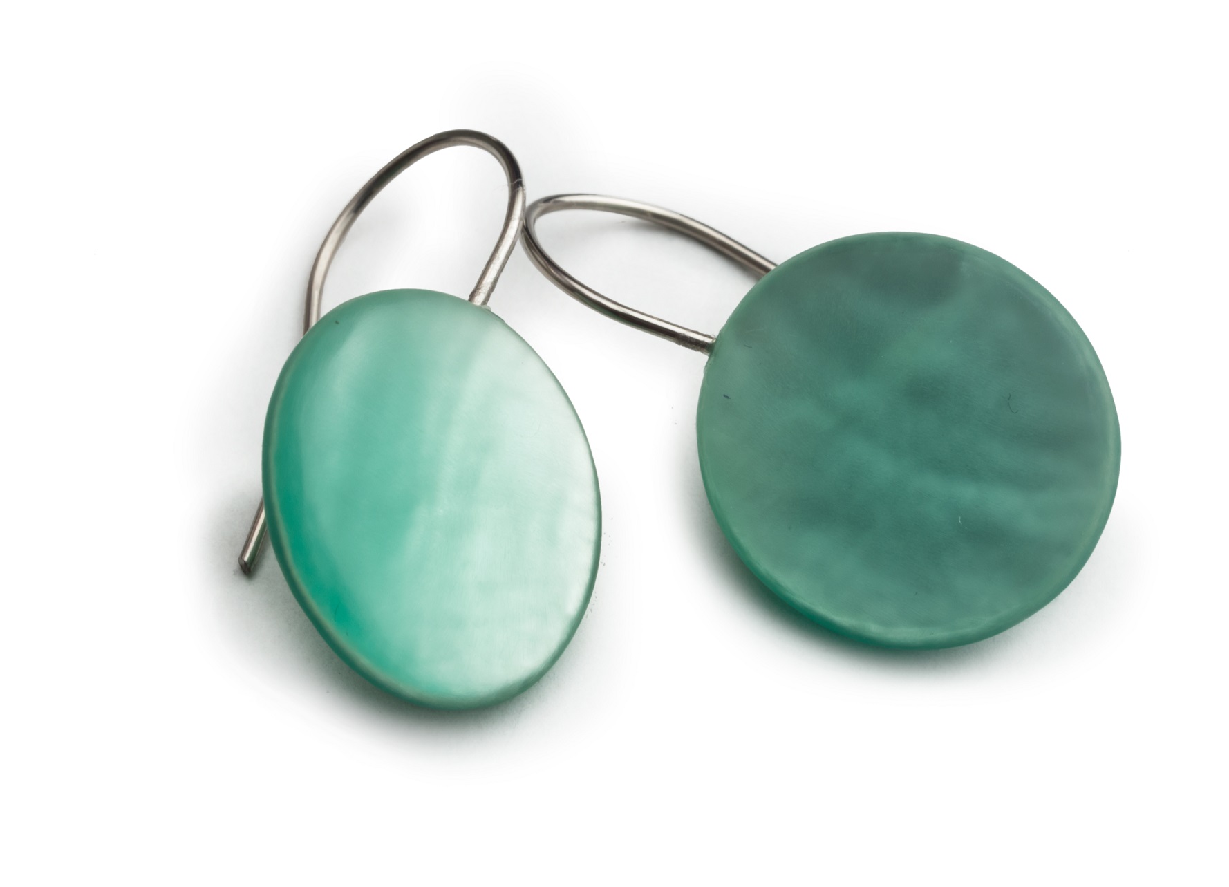 MIX_4829AG Серьги, бирюзовый, перламутр, алюминий Mix Culture Santreyd 