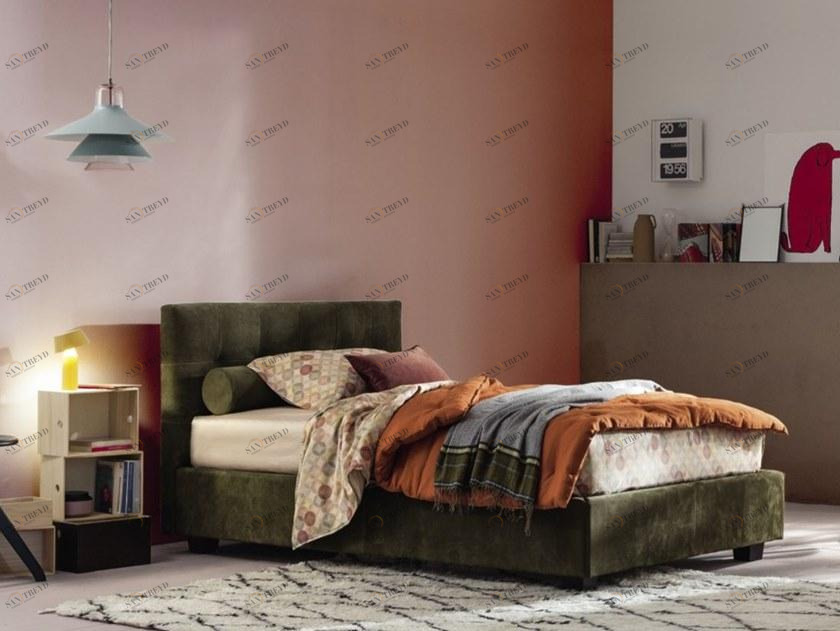 Twils Односпальная кровать с тафтинговым изголовьем Max capitonné sun-id-1398690