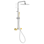 Двухходовой настенный термостатический смеситель для душа TRESMOSTATIC-20019501AM TRES